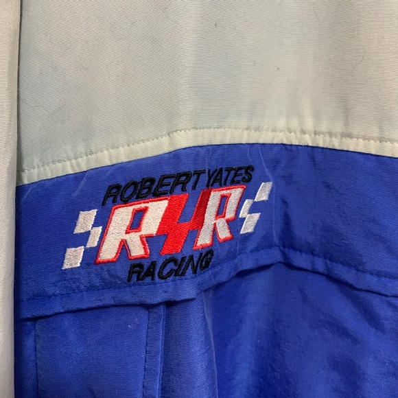 Vintage Dale Jarrett Robert Yates XL Nylon Nascar Jacket 1990s Chase Authentics - Picture 4 of 7